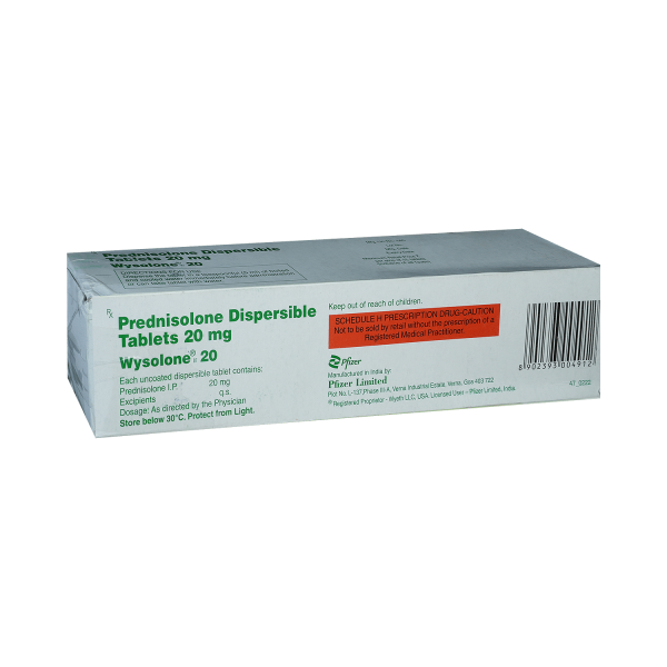 Prednisolone 20mg (Wysolone 20) - Image 3