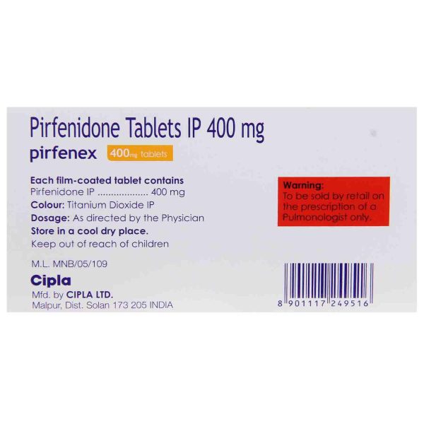 Pirfenidone 400MG (Pirfenex) - Image 2