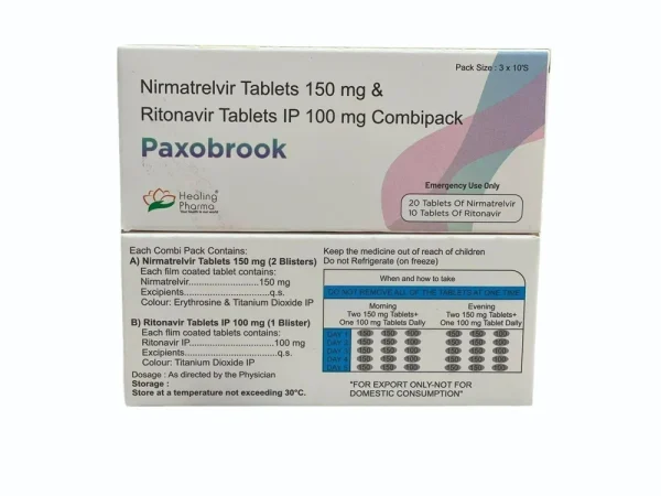 Paxobrook Combipack (Nirmatrelvir 150MG & Ritonavir 100MG)- Paxlovid - Image 2